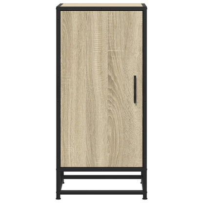 Dressoir 35,5x35x76 cm bewerkt hout en metaal sonoma eikenkleur