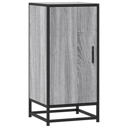 Dressoir 35,5x35x76 cm bewerkt hout en metaal grijs sonoma