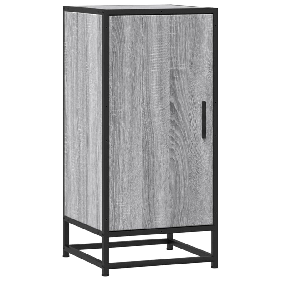 Dressoir 35,5x35x76 cm bewerkt hout en metaal grijs sonoma