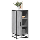 Dressoir 35,5x35x76 cm bewerkt hout metaal grijs sonoma