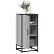 Dressoir 35,5x35x76 cm bewerkt hout metaal grijs sonoma