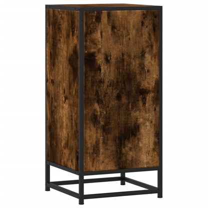 Dressoir 35,5X35X76 Cm Bewerkt Hout En Metaal Gerookt eiken