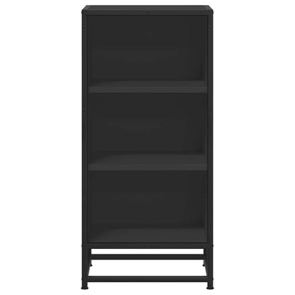 Dressoir 35,5x35x76 cm bewerkt hout en metaal zwart