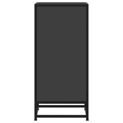 Dressoir 35,5x35x76 cm bewerkt hout en metaal zwart
