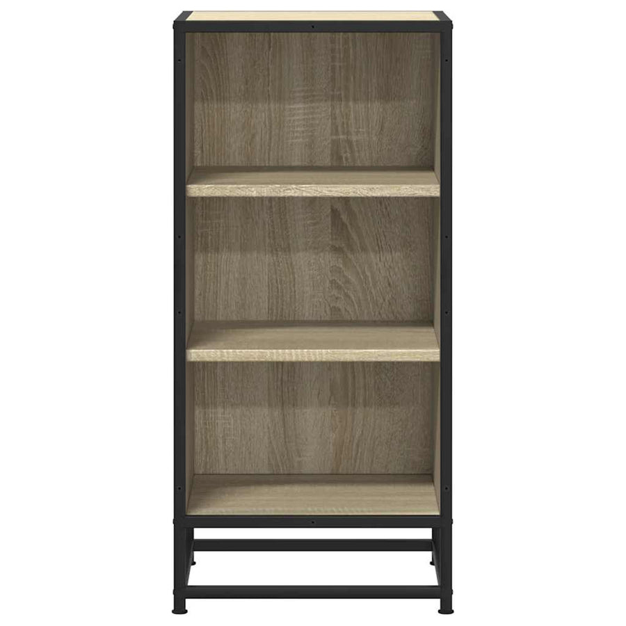 Dressoir 35,5x35x76 cm bewerkt hout en metaal sonoma eikenkleur
