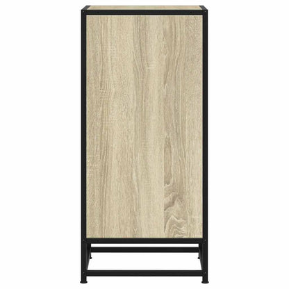 Dressoir 35,5x35x76 cm bewerkt hout en metaal sonoma eikenkleur