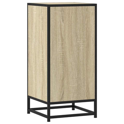 Dressoir 35,5x35x76 cm bewerkt hout en metaal sonoma eikenkleur