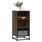 Dressoir 35,5x35x76 cm bewerkt hout metaal bruin