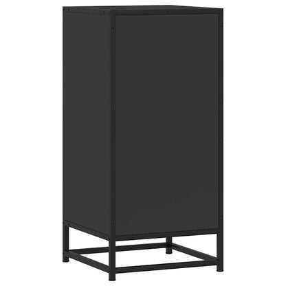 Dressoir 35,5x35x76 cm bewerkt hout en metaal zwart