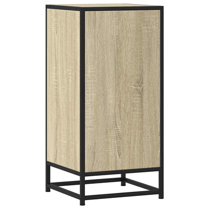 Dressoir 35,5x35x76 cm bewerkt hout en metaal sonoma eikenkleur