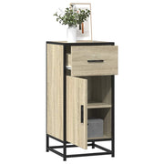 Sideboard 35.5x35x76 cm engineered wood and metal Sonoma oak color