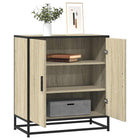 Dressoir 68x35x76 cm bewerkt hout metaal
