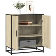 Sideboard 68x35x76 cm engineered wood and metal Sonoma oak colour