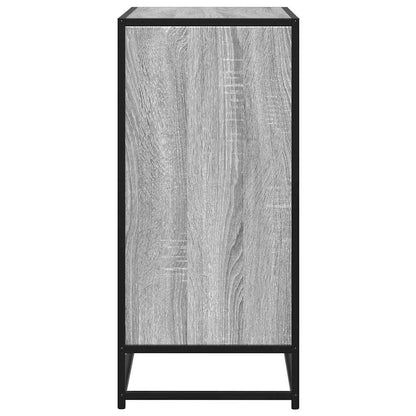Dressoir 68x35x76 cm bewerkt hout en metaal grijs sonoma