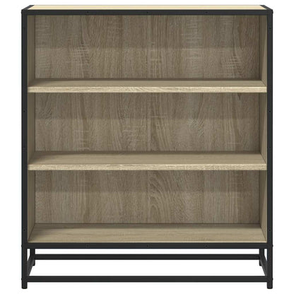 Dressoir 68x35x76 cm bewerkt hout en metaal sonoma eikenkleur