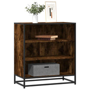 Dressoir 68x35x76 cm bewerkt hout metaal gerookt eiken