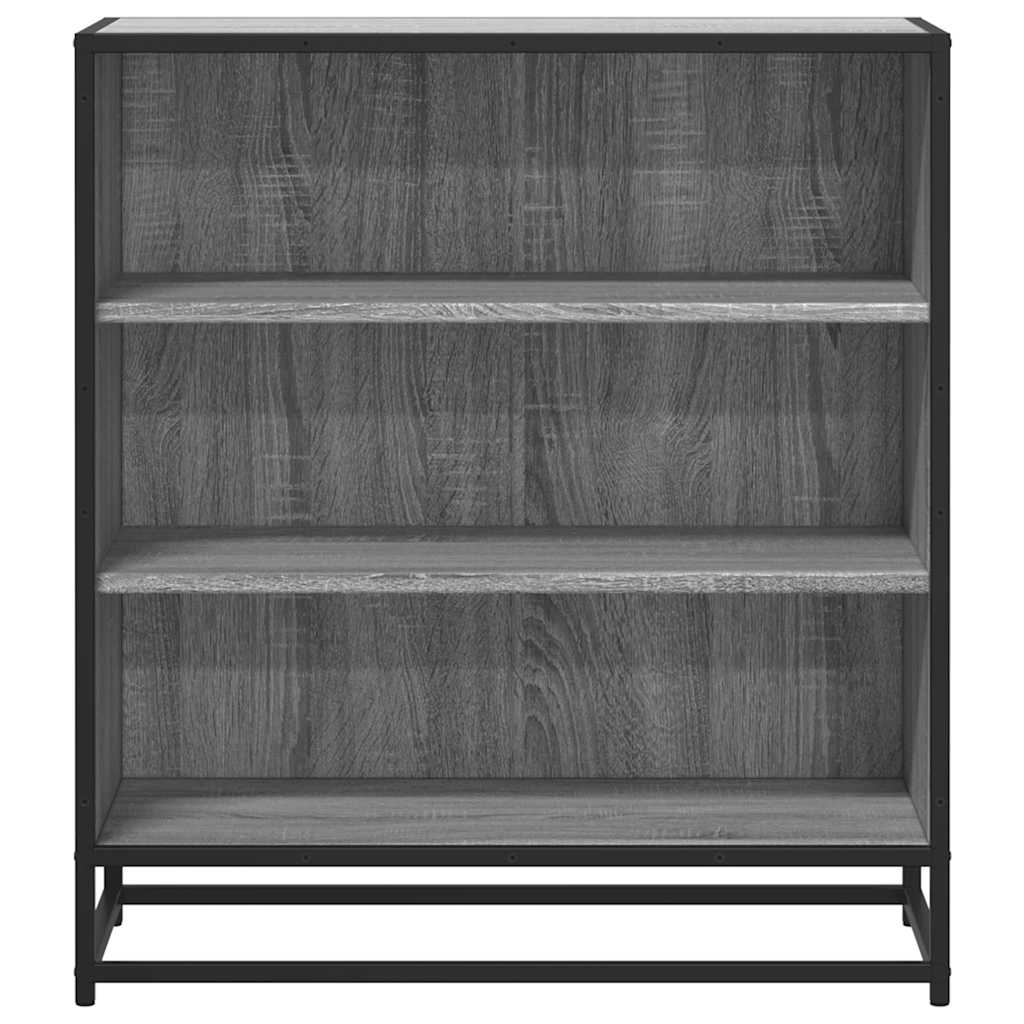 Dressoir 68x35x76 cm bewerkt hout en metaal grijs sonoma