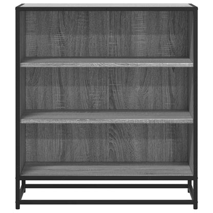 Dressoir 68x35x76 cm bewerkt hout en metaal grijs sonoma