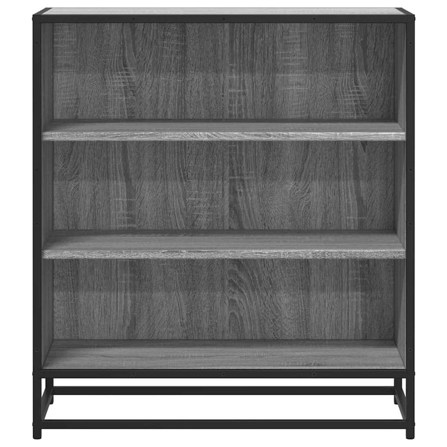 Dressoir 68x35x76 cm bewerkt hout en metaal grijs sonoma