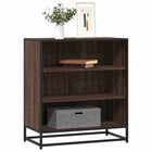 Dressoir 68x35x76 cm bewerkt hout metaal bruin