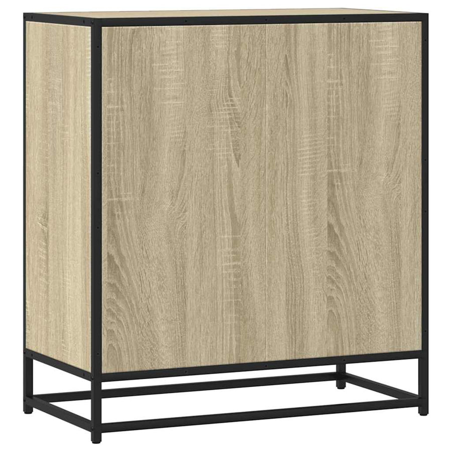 Dressoir 68x35x76 cm bewerkt hout sonoma eikenkleurig
