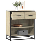 Dressoir 68x35x76 cm bewerkt hout sonoma eiken