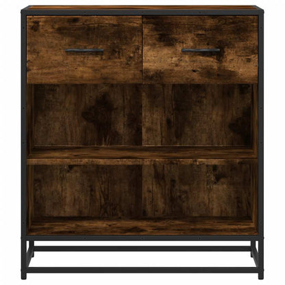 Dressoir 68x35x76 cm bewerkt hout gerookt eikenkleurig