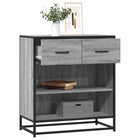 Dressoir 68x35x76 cm bewerkt hout grijs