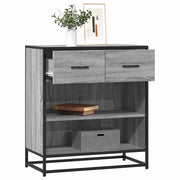 Dressoir 68x35x76 cm bewerkt hout grijs