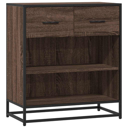 Dressoir 68x35x76 cm bewerkt hout bruin eikenkleur
