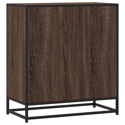 Dressoir 68x35x76 cm bewerkt hout bruin eikenkleur