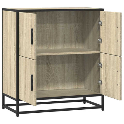 Dressoir 68x35x76 cm bewerkt hout sonoma eikenkleurig