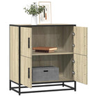Dressoir 68x35x76 cm bewerkt hout sonoma eikenkleurig