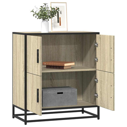 Dressoir 68x35x76 cm bewerkt hout sonoma eikenkleurig