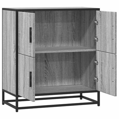 Dressoir 68x35x76 cm bewerkt hout grijs sonoma eikenkleurig