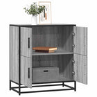 Dressoir 68x35x76 cm bewerkt hout grijs