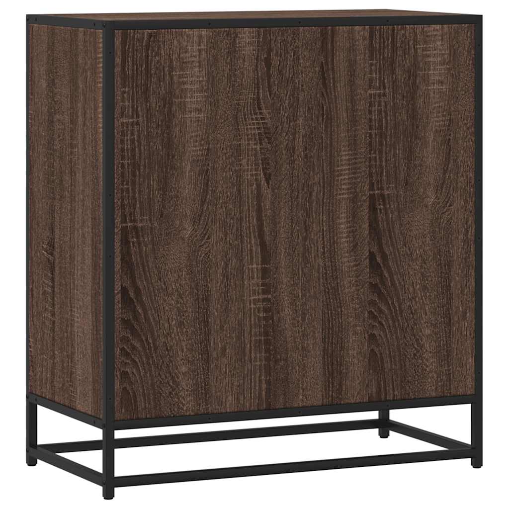Dressoir 68x35x76 cm bewerkt hout bruin eikenkleur