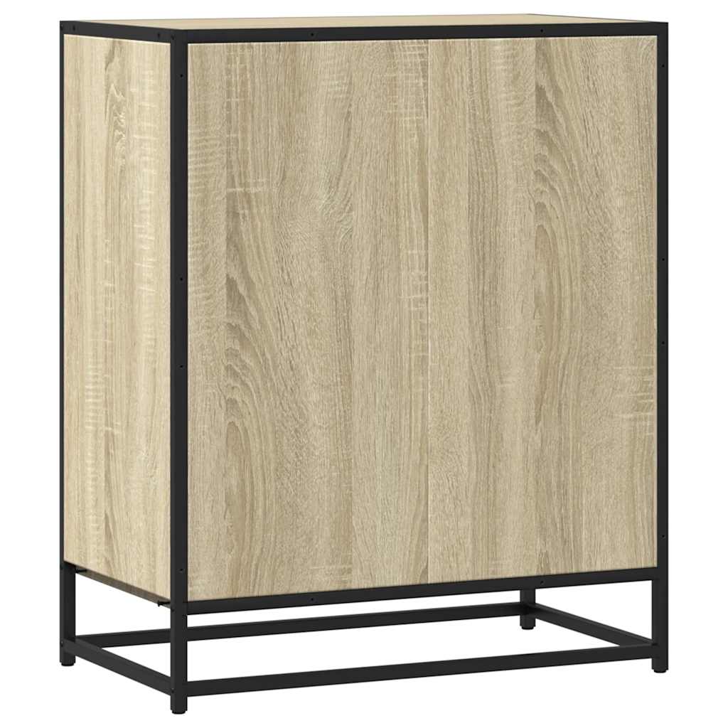 Dressoir 62x35x76 cm bewerkt hout sonoma eikenkleurig
