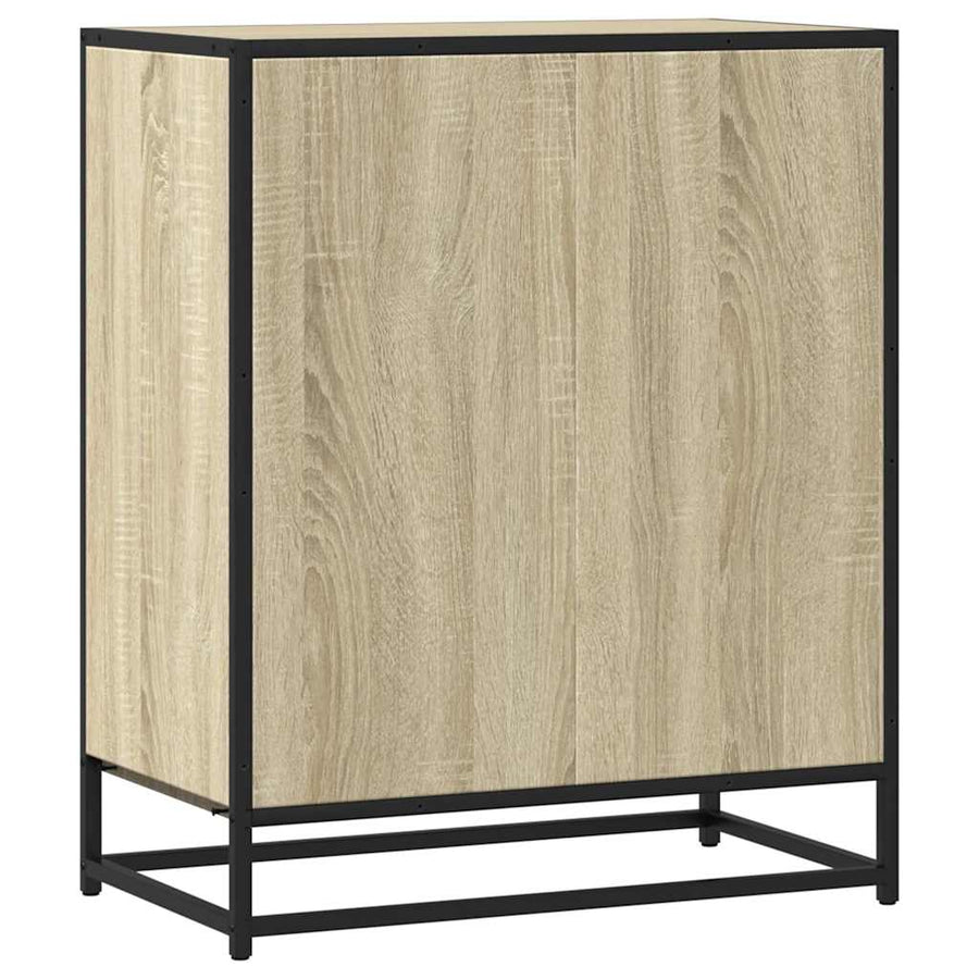 Dressoir 62x35x76 cm bewerkt hout sonoma eikenkleurig