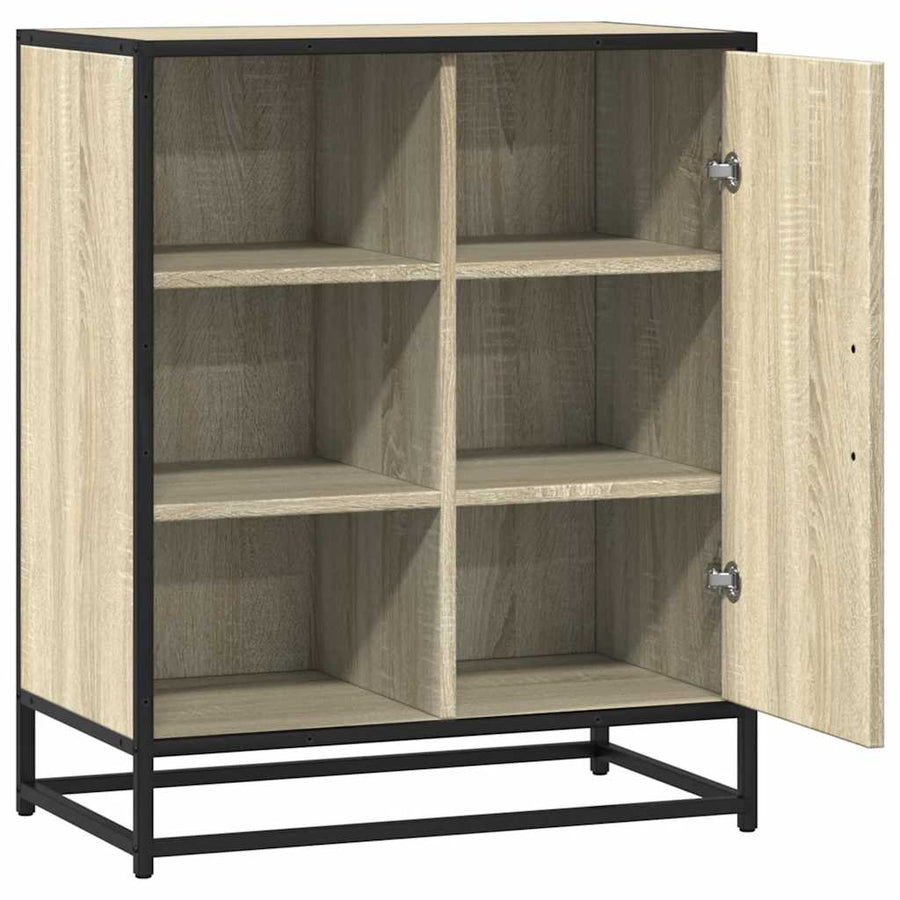 Dressoir 62x35x76 cm bewerkt hout sonoma eikenkleurig