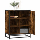 Sideboard 62x35x76 cm engineered wood smoked oak look