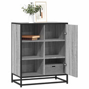 Dressoir 62x35x76 cm bewerkt hout grijs