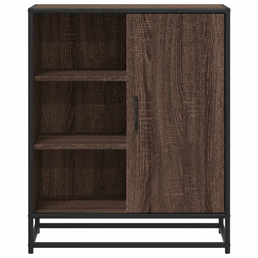Dressoir 62x35x76 cm bewerkt hout bruin eikenkleur