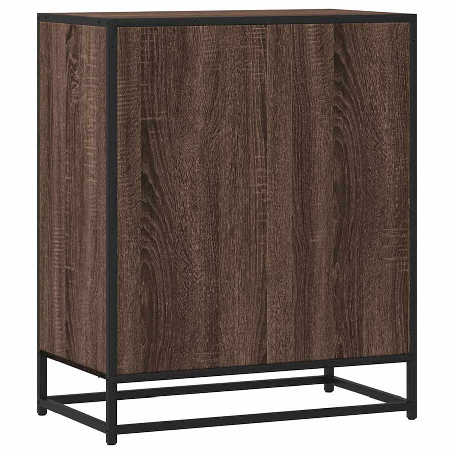 Dressoir 62x35x76 cm bewerkt hout bruin eikenkleur