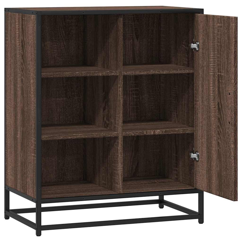 Dressoir 62x35x76 cm bewerkt hout bruin eikenkleur