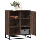 Sideboard 62x35x76 cm treated wood brown oak color