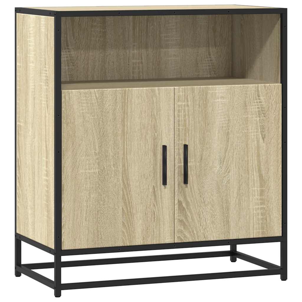 Dressoir 68x35x76 cm bewerkt hout sonoma eikenkleurig
