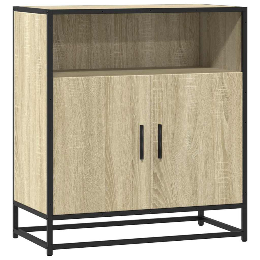 Dressoir 68x35x76 cm bewerkt hout sonoma eikenkleurig