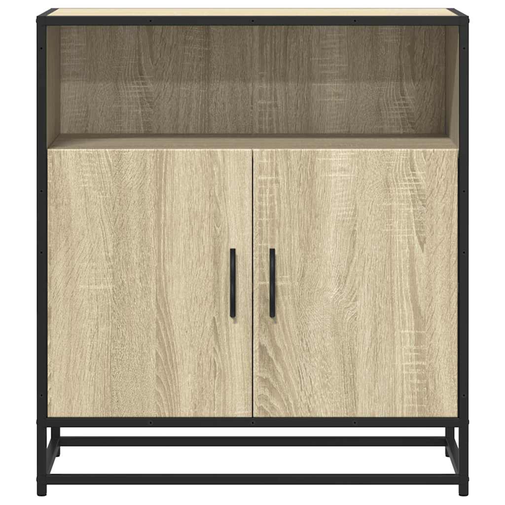 Dressoir 68x35x76 cm bewerkt hout sonoma eikenkleurig