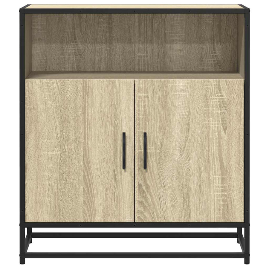 Dressoir 68x35x76 cm bewerkt hout sonoma eikenkleurig